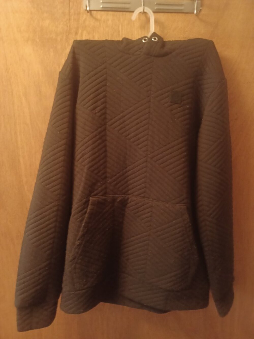 Only & Sons Onsrodney Red Quilt Hoodie Sweat Peat